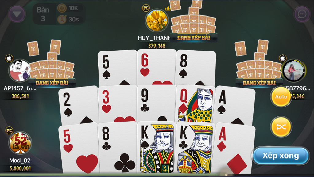 Hướng dẫn cách chơi game bài Mậu Binh dành cho tân thủ 3 thuat ngu game bai mau binh