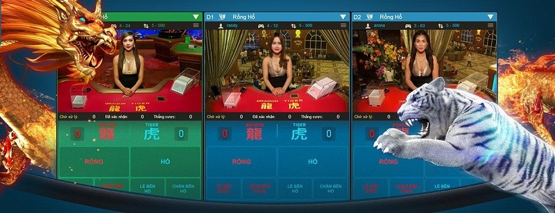 Khám phá trò chơi Rồng Hổ vô cùng hấp dẫn tại cổng game Gemwin 3 thuat ngu rong ho